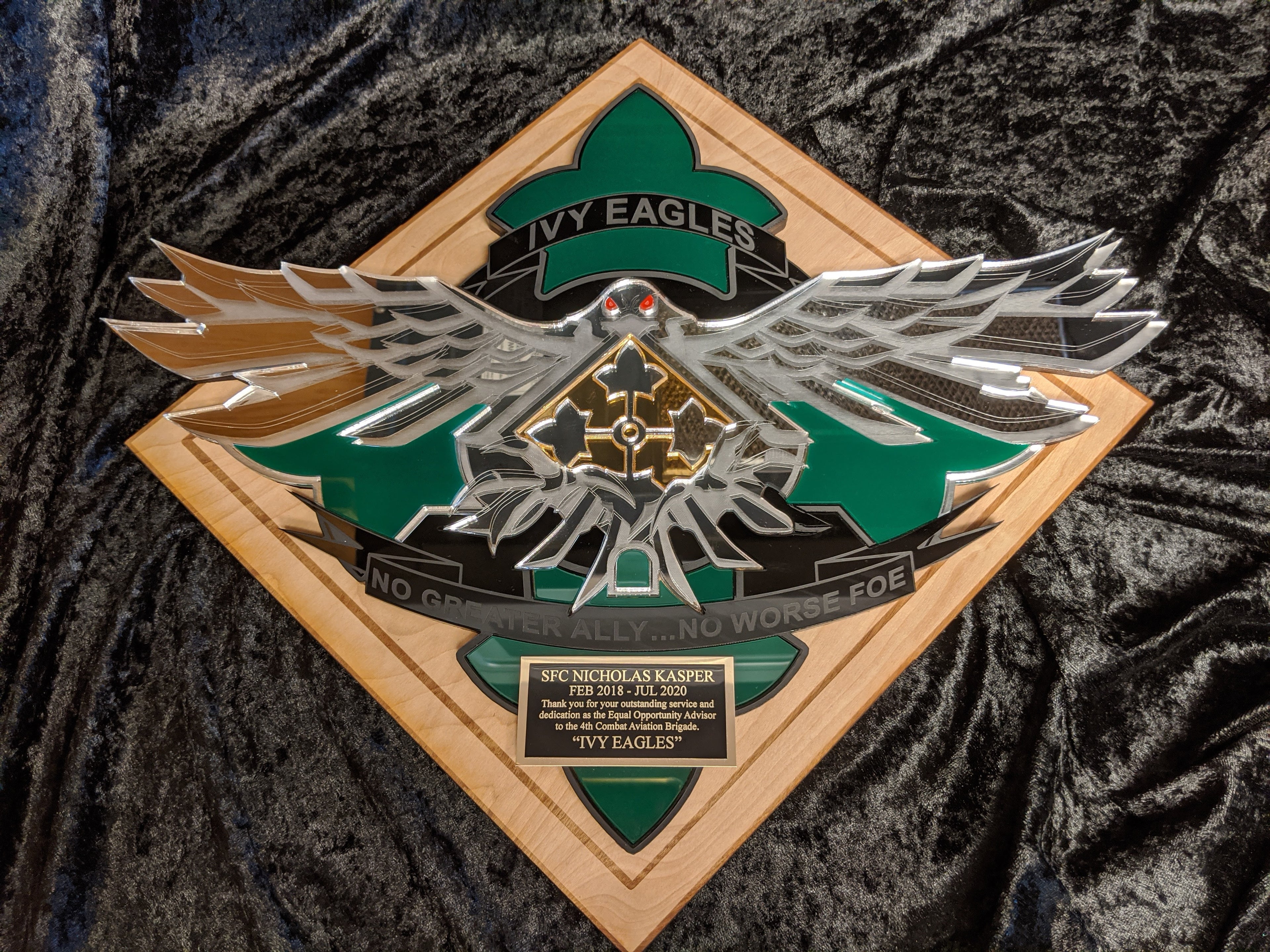 Ivy Eagle Wood and Acrylic image 1