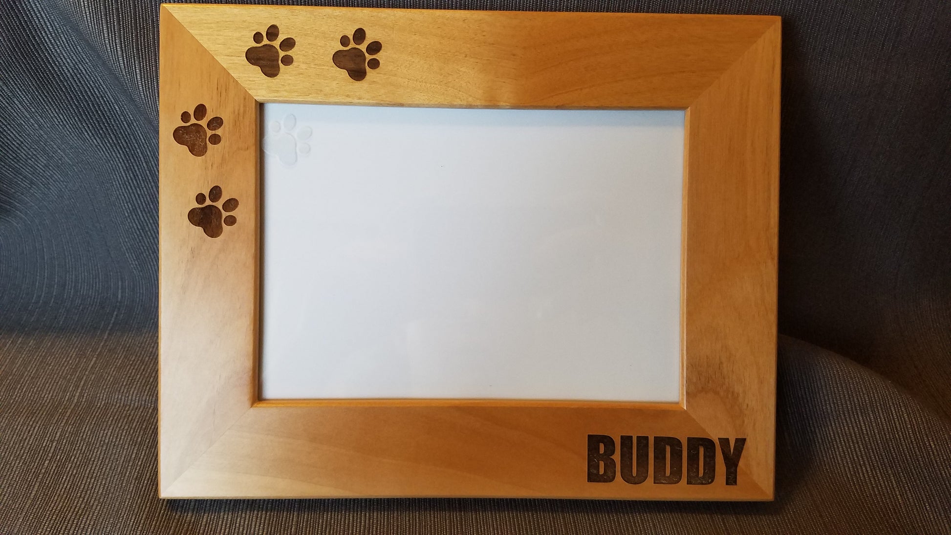 Personalized Frame, Custom Engraved Wood Picture Frame image 4