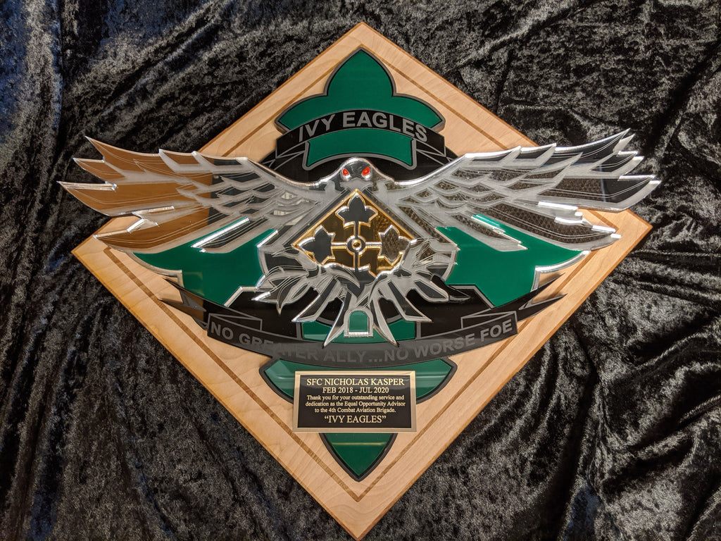 Ivy Eagle Wood and Acrylic image 0