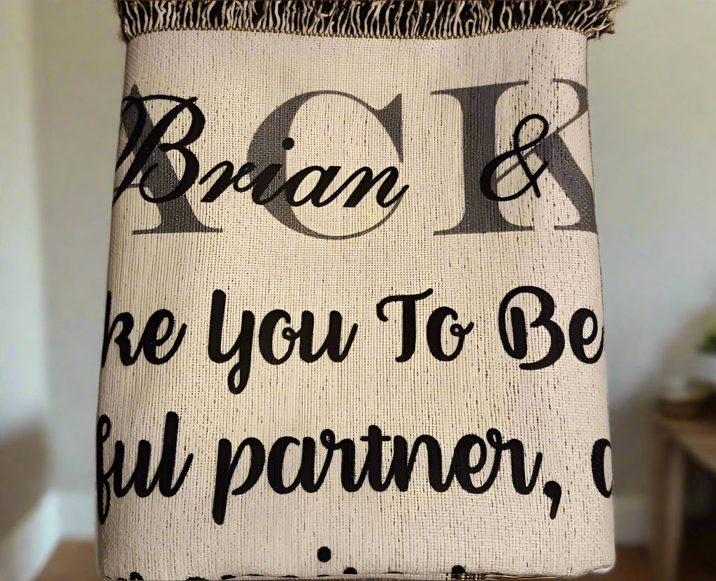 Wedding Vows Keepsake Blanket image 2