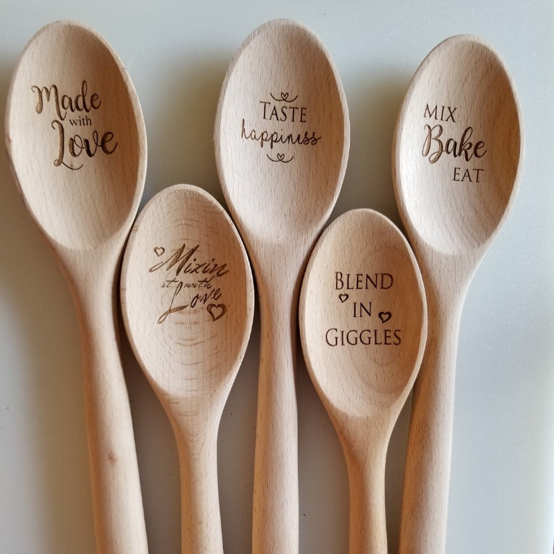 Engraved Wooden Spoons image 0