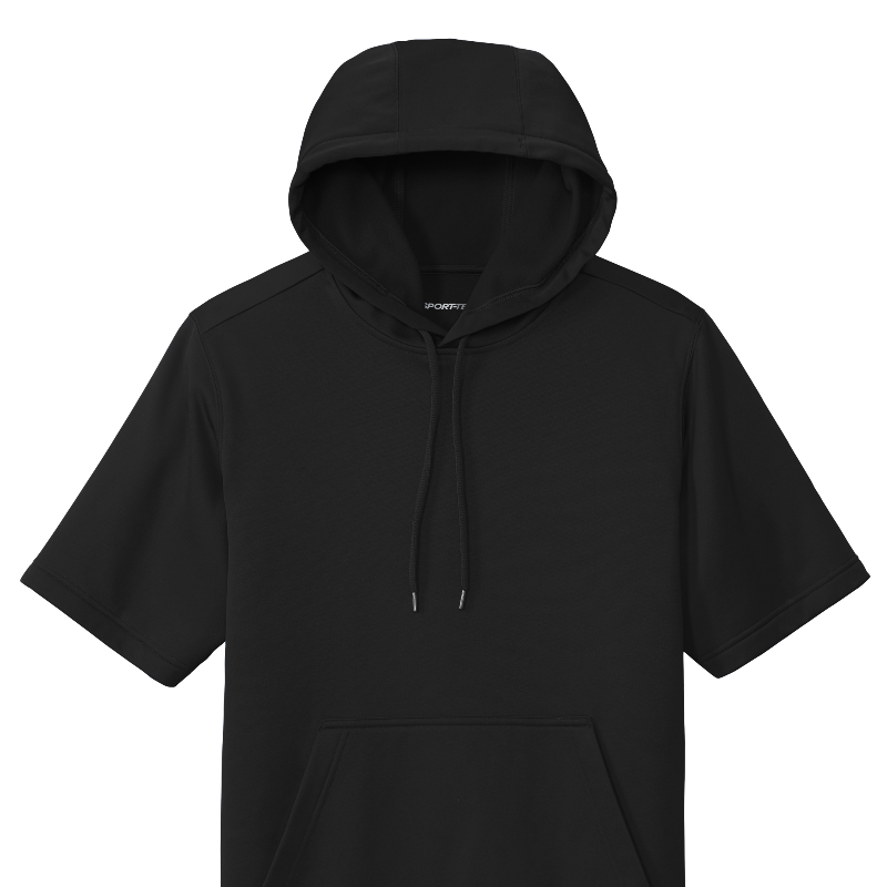 Black hoodie on a white background
