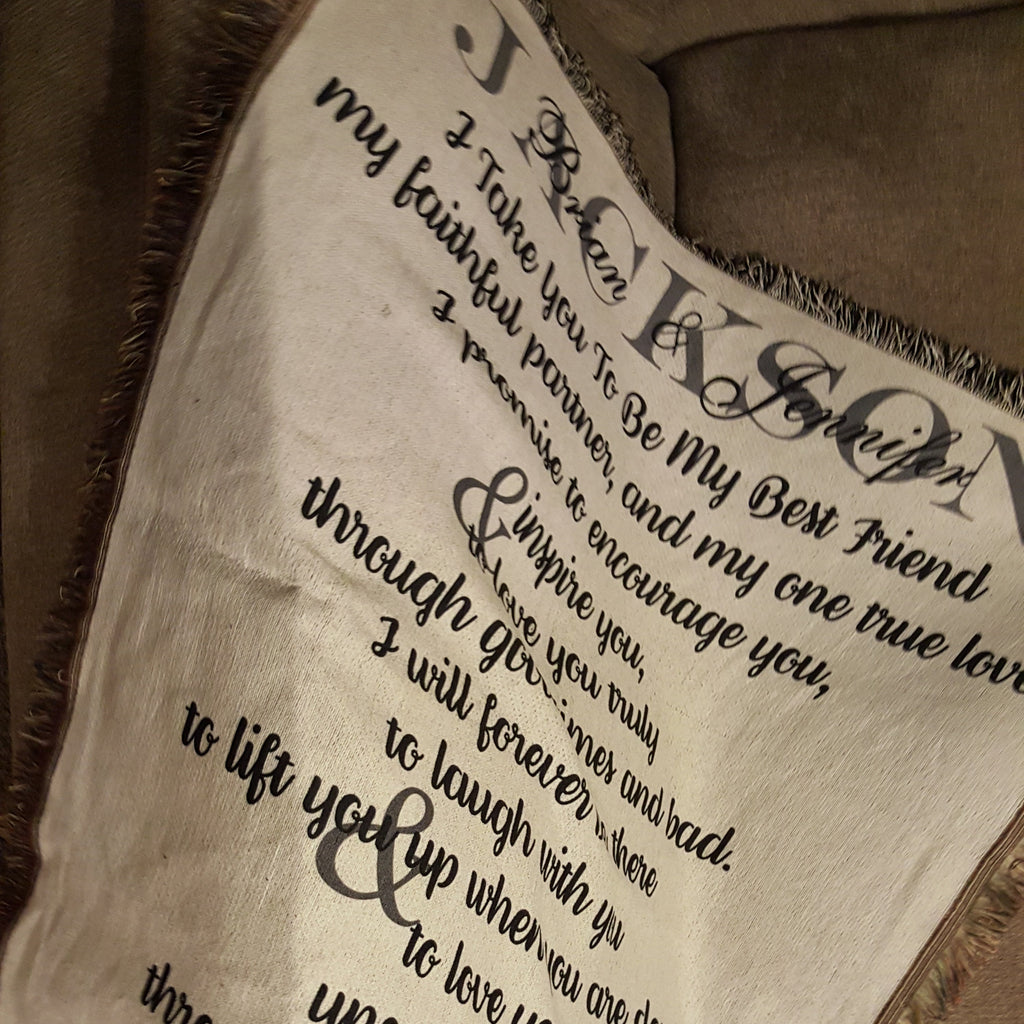 Wedding Vows Keepsake Blanket image 0