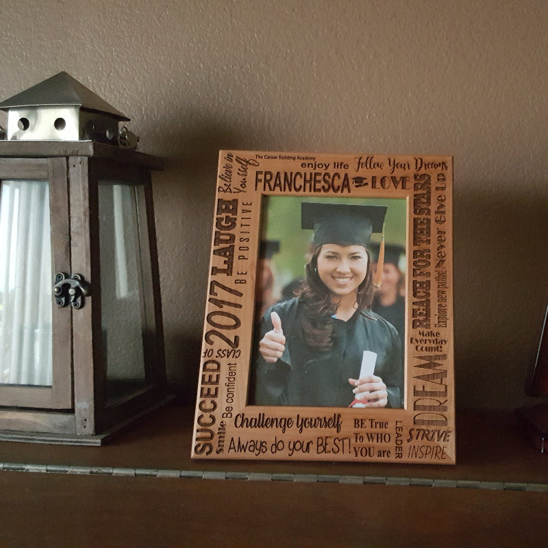Decorative wall shelf with framed picture, lanterns, and decorative elements on a beige wall.