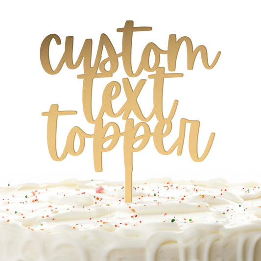 Acrylic Cake Topper