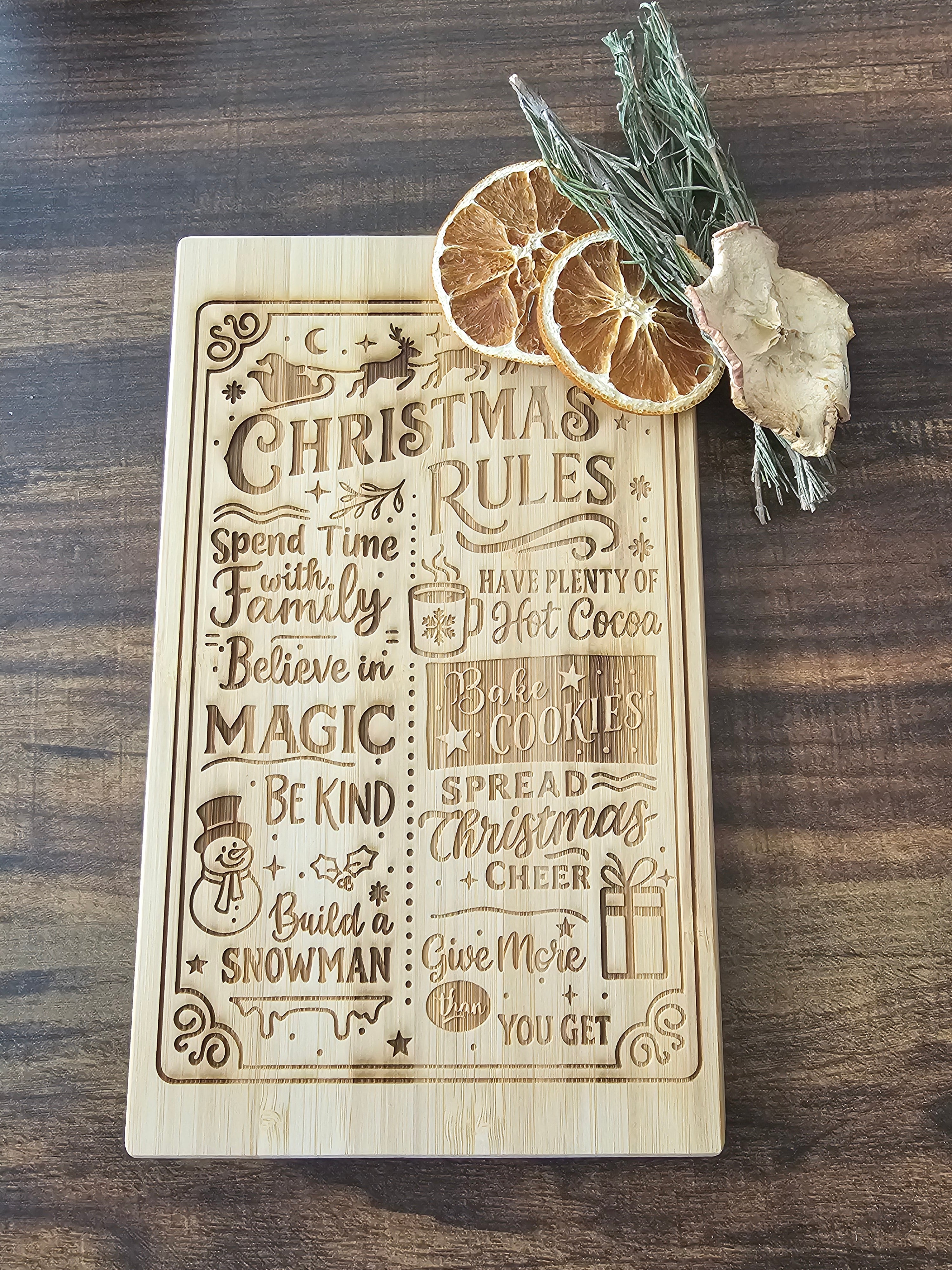 Christmas Rules - Charcuterie Board